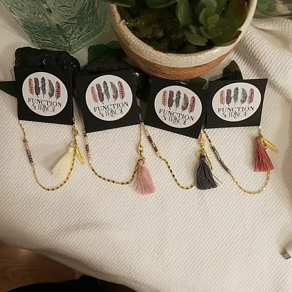 Bead Bracelet with Tassel - Picture 2 of 2